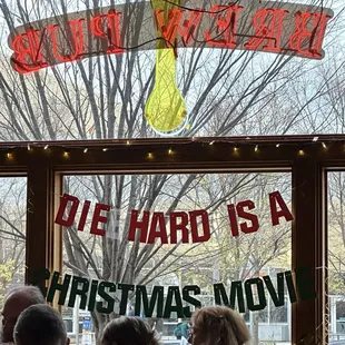 This sign is seriously THE REASON we came in!