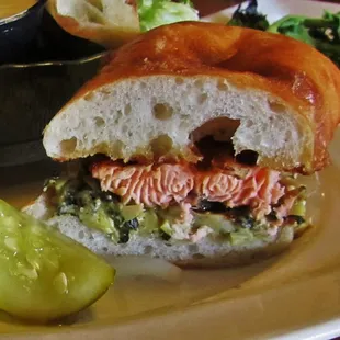 Grilled Salmon Sandwich