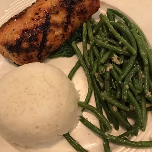Salmon and green beans; always so good