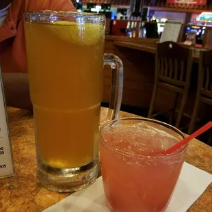 Beer that comes with the $7 Burger &amp; Beer deal and Malibu Passion Breeze