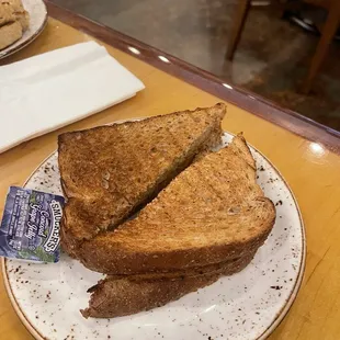 Whole wheat toast