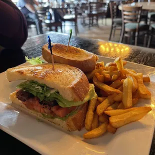 BLT with a side of French fries