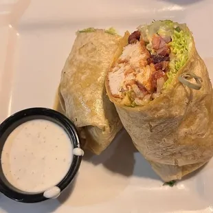 Spicy chicken wrap