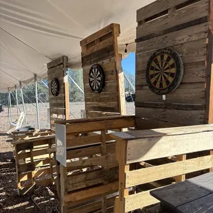 darts on the wall