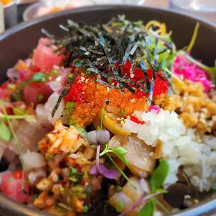 Sashimi bibimbap