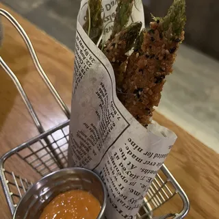 (D) Fried Asparagus
