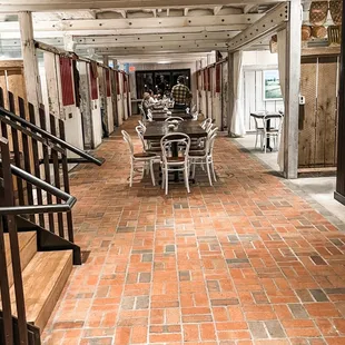 Such a neat interior! We sat off to the right of this main space right next to an open view of the kitchen.