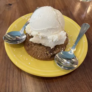 Cookie &amp; ice cream was the perfect dessert!!