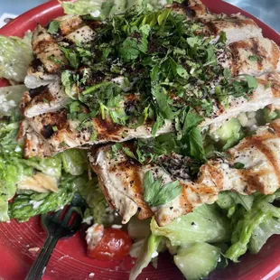 Lebanese Chicken Fattoush Salad