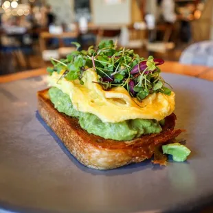 Avocado and egg toast