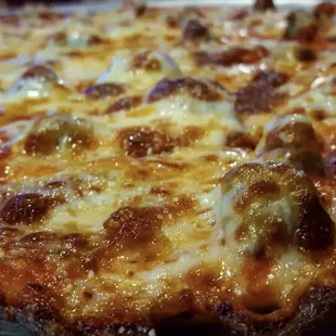 A shot of our pizza sent to us by a customer, YUM!