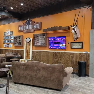 Neat hang out room different angle.