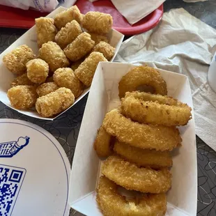 Onion rings and tots