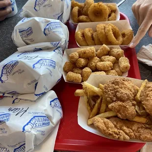 Onion rings and tots