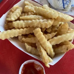 Crinkle fries