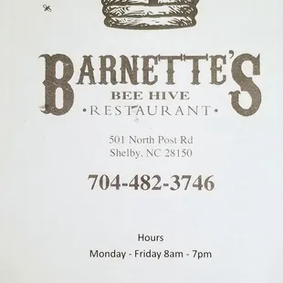 a sign for the restaurant