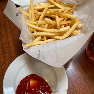 "Small" fries, piping hot!