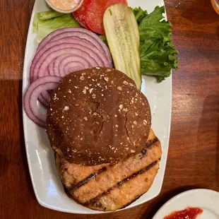 Wild Alaskan Salmon burger