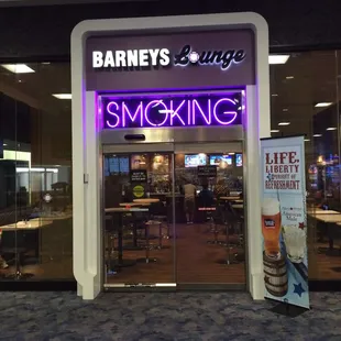 the entrance to the restaurant