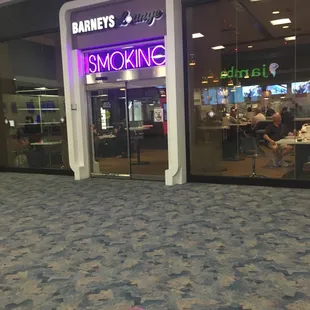 Smoking in the airport = makes husband happy