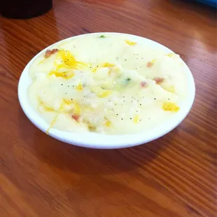 Very tasty Mashed potato w/ bacon bits &amp; cheese