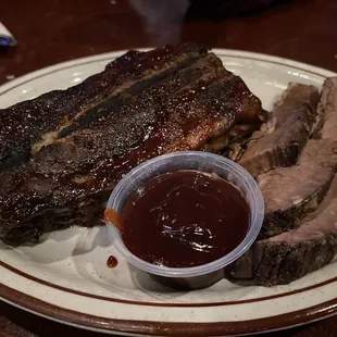 Rib/Brisket Combo Platter