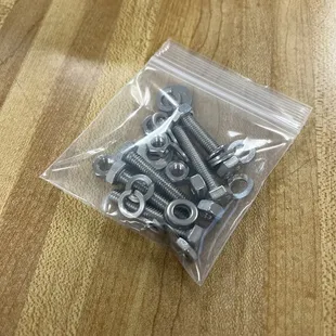 The nuts, bolts and washers of the reason I visited