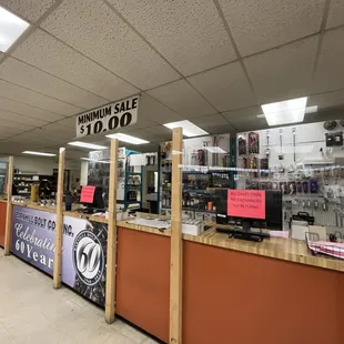 Front area for customers