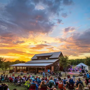 Big Texas sunset at BarnHill.