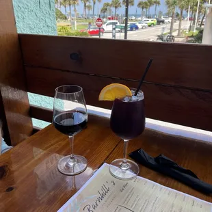 Sangria and Malbec- drink menu