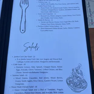 Full menu