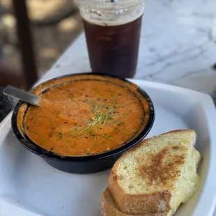 Grilled Cheese and Tomato Soup