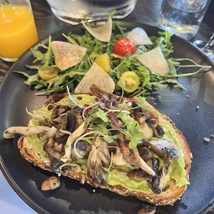 Mushroom Avocado Toast