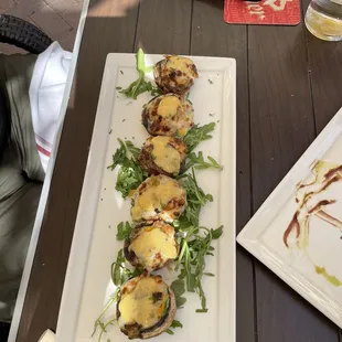 Sausage stuffed mushrooms