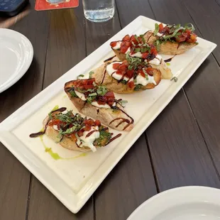Burrata bruschetta