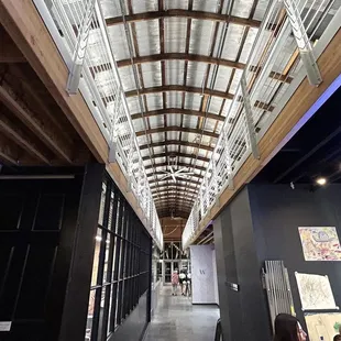 the inside of the building