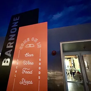 a sign for a wine shop