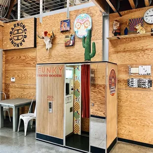 Interior photo booth