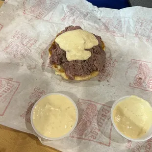 Large roast beef with house-made horseradish sauce
