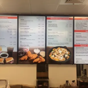 Our new lcd menu boards!