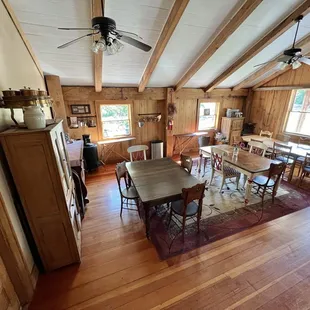 Inside the common area of the B&amp;B