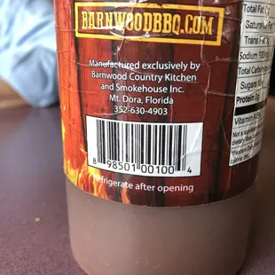 The BBQ sauce is authentic Florida!