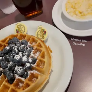 waffles, food