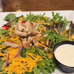Barnyard Salad added Grilled Chicken