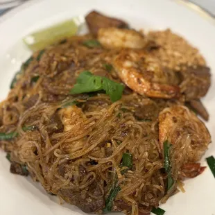 Beef and Shrimp Pad Thai
