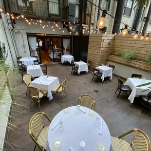 Outdoor dining options at Barolo East!
