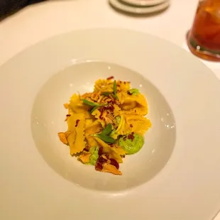 Agnolotti allo zafferano