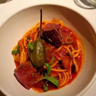 Spaghetti with tuna