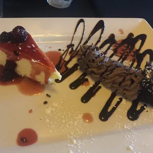 a piece of cheesecake on a plate