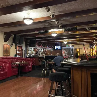 Inside seating bar area